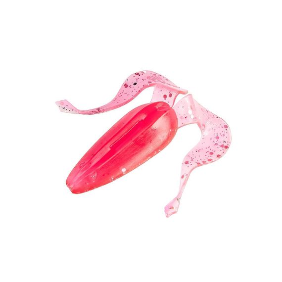 Лягушка несъедоб. Helios Frog 2,56"/6,5 см Silver Sparkles & Pink 100шт. (HS-21- 035-N)