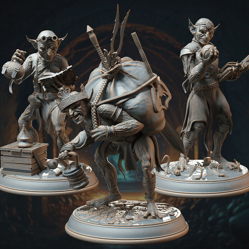 Гоблин монстр 1шт миниатюра для dnd, днд, pathfinder, фентези, Настольная игра, НРИ, Варгейм, РПГ