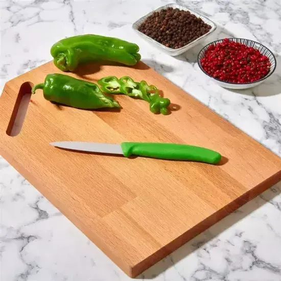 Кухонный нож Victorinox для резки и чистки зелёный, лезвие 8 см