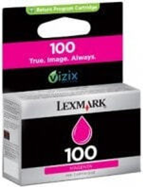 Lexmark 100 Magenta Return Program Ink Cartridge струйный картридж Подлинный Пурпурный 14N0901B