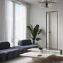 Межкомнатная скрытая дверь под окраску Profil Doors 0PA профиль вайт