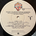 David Sanborn ‎– Heart To Heart (США 1978г.)
