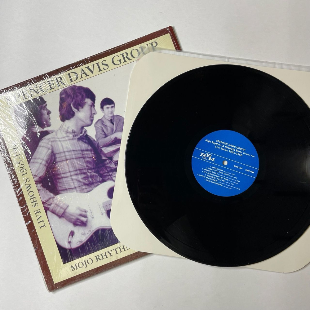 Винтажная виниловая пластинка LP The Spencer Davis Group Mojo Rhythms and Midnight Blues Volume Two Live Shows 1965-1966 (EU 2002)