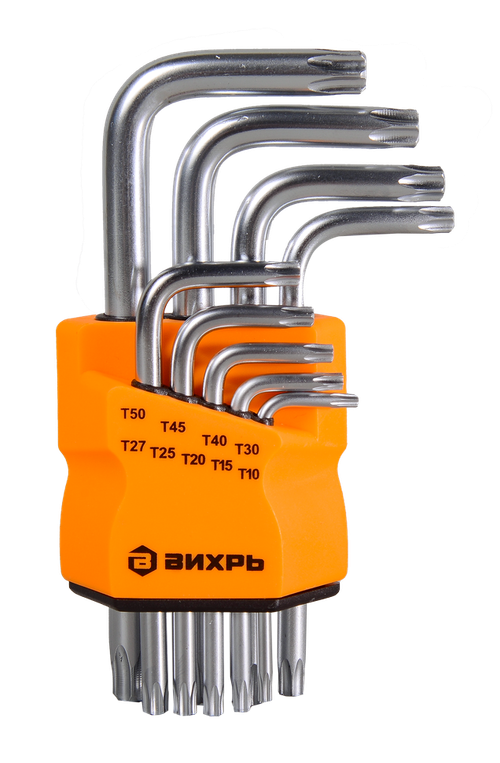 Набор ключей имбусовых Вихрь Torx , 9 шт, T10-T50