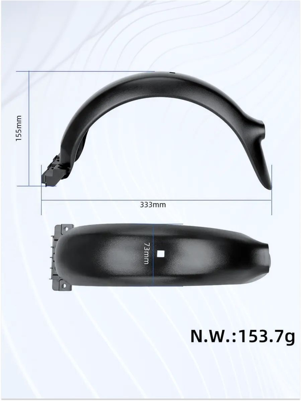 Заднее крыло для электросамоката Ninebot F20 / F25 / F30 / F40