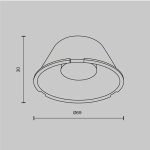 Линза ⌀69mm 60° для Фокус / Focus Led 30Вт, LensD69-60. TM Maytoni