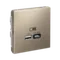 Розетка с USB A+C Systeme Electric ArtGallery Шампань GAL000529