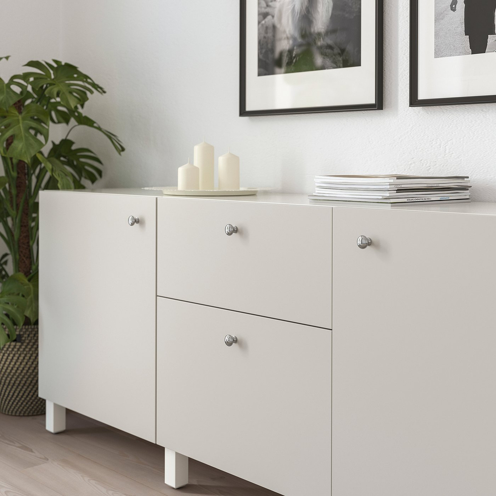 IKEA ENERYDA  (ИКЕА ЕНЕРЙДА)  -  Ручка-кнопка - хром 27 мм