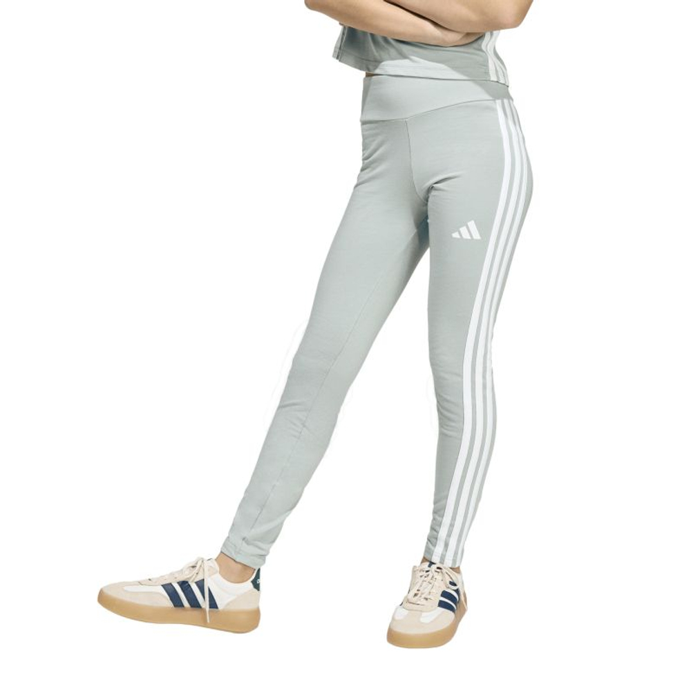 Детские брюки Adidas Girls 3-Stripes — wonder silver/white