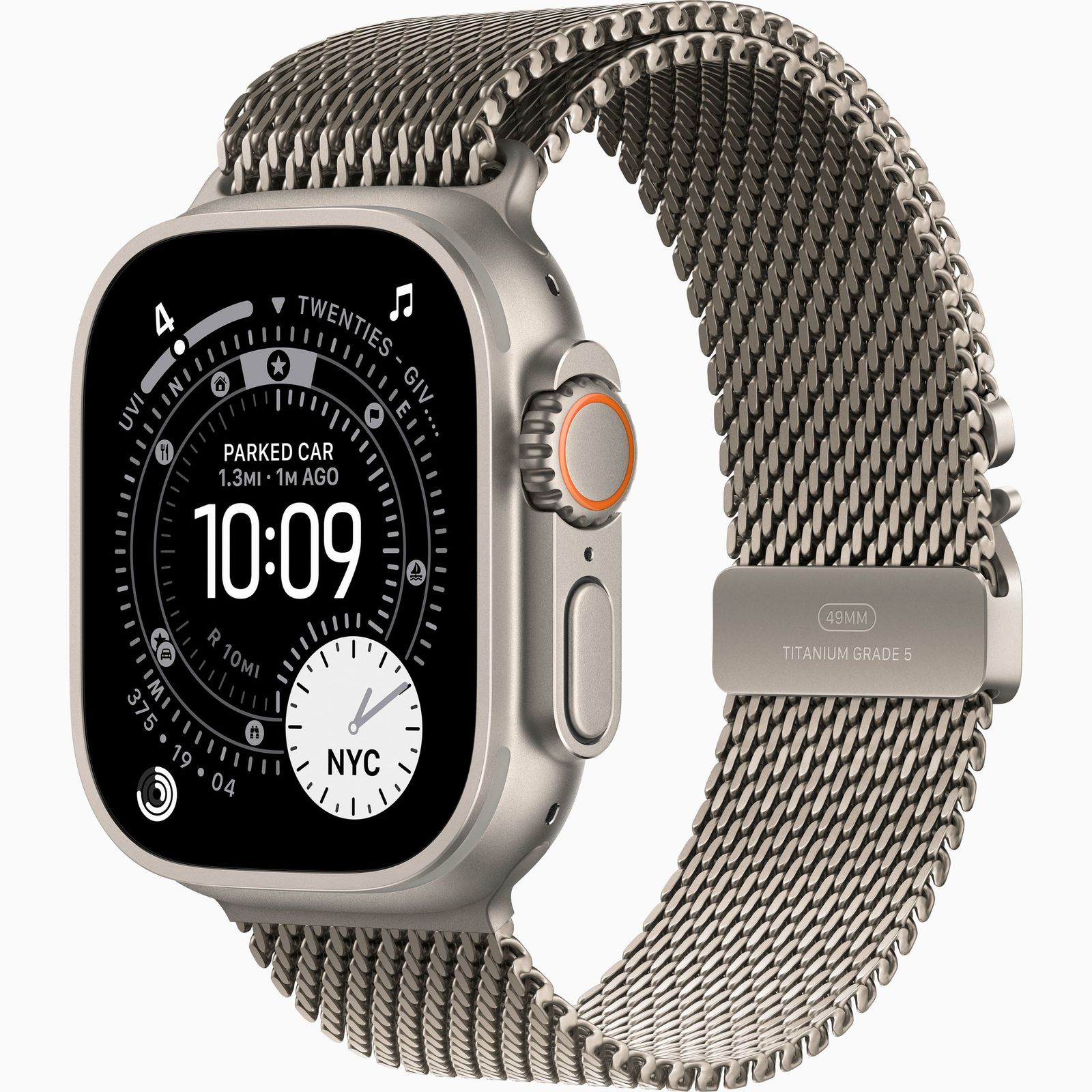 Умные часы Apple Watch Ultra 3 49мм Natural Titanium Case с Titanium Milanese Loop