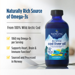 Nordic Naturals, Arctic Cod Liver Oil™, со вкусом лимона, 237 мл (8 жидк. унций)