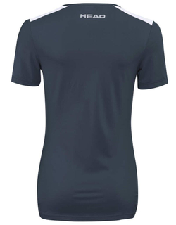 Футболка для девочки теннисная Head Club 22 Tech T-Shirt - небесный