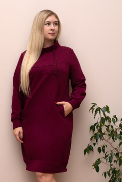 Платье женское Mila Bezgerts 502ВП, цвет Бордовый, размер 48-164