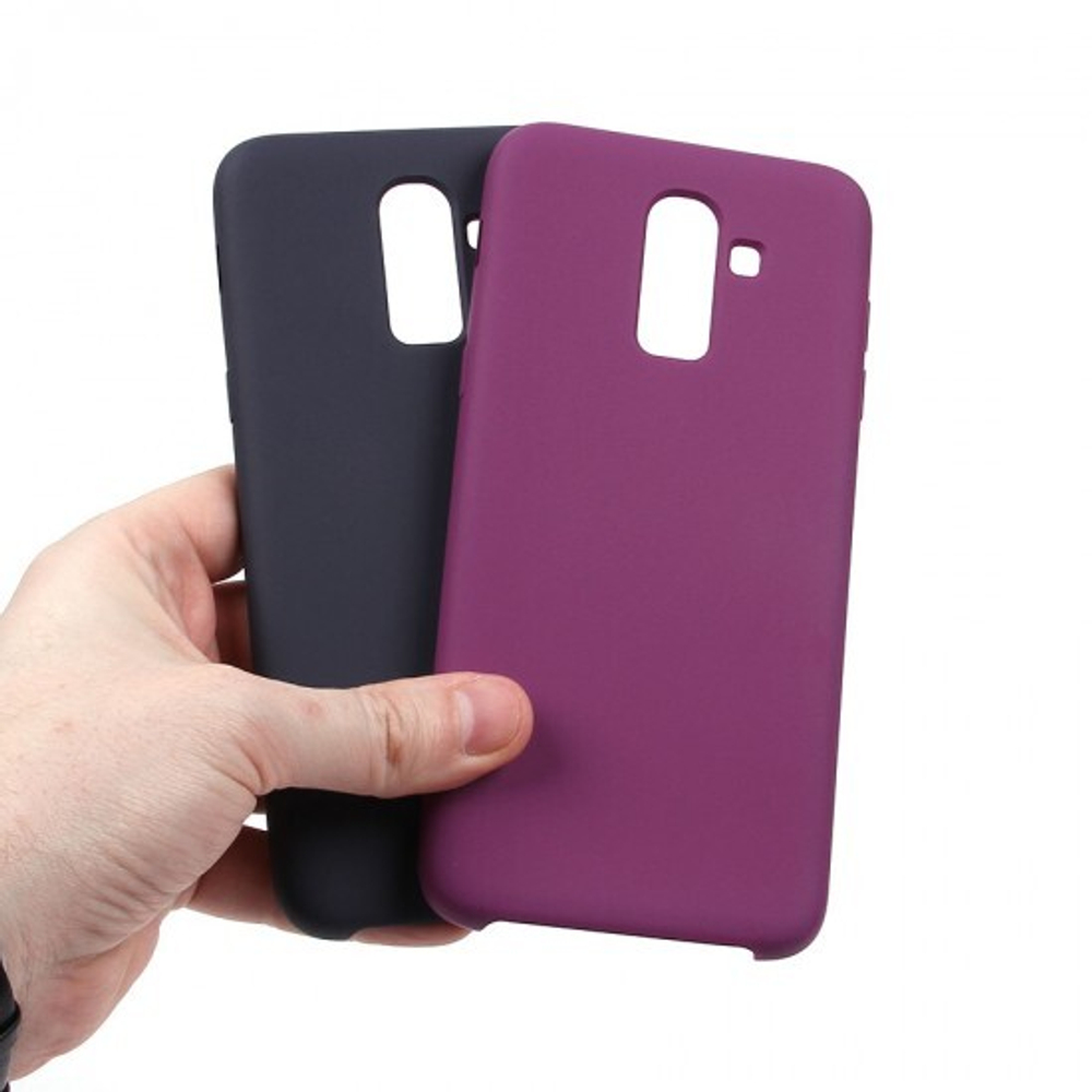 Панель Soft Touch для Samsung Galaxy J8 (2018), 007002 Черный