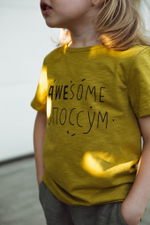 Футболка "Awesome Опоссум" горчичная (детские)