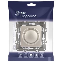 14-4101-04 ЭРА Светорегулятор поворотно-нажимной, 400ВА 230В, IP20, Эра Elegance, шампань | Эра Elegance