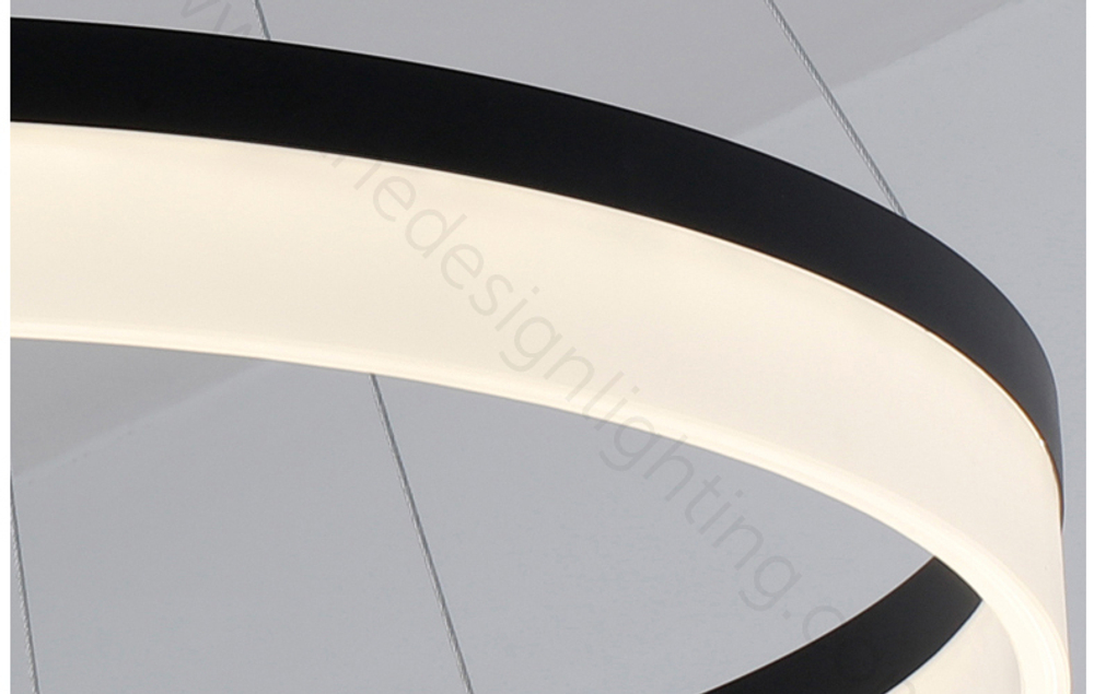 Pendant Led design lamp  Corona by SONNEMAN D80 (Black)