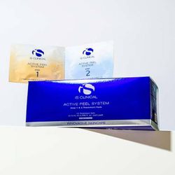 iS Clinical ACTIVE PEEL SYSTEM салфетки для очищения с кислотами (упаковка: 15 сетов по 2 штуки)