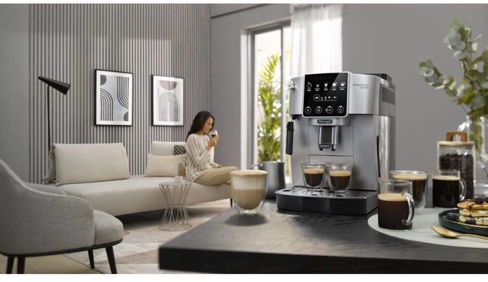 Кофемашина Delonghi ECAM220.31.SB 1450Вт черный/серебристый