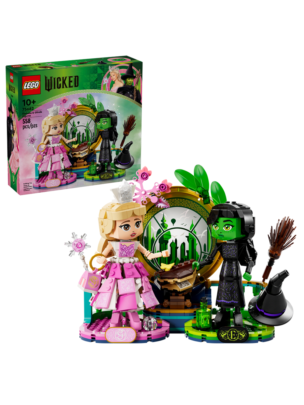 Конструктор Лего Викед Эльфаба и Глинда | LEGO Wicked Elphaba & Glinda 75682, 558 деталей (8+)