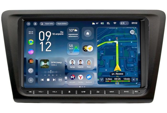 Магнитола для Skoda Rapid 2012-2020 - Teyes CC4-PRO монитор 9" QLED на Android 13, Быстрейшая, Snapdragon 778G, ИИ, CarPlay, DSP, 4G SIM-слот