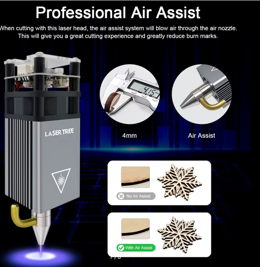 Лазерный модуль Laser Tree LT-80W-AA-PRO + помпа