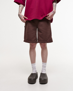 Wide Shorts LOGO French Roast