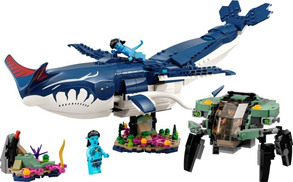 Конструктор Лего аватар Тулкун Паякан и батискаф-краб | LEGO Avatar Payakan 75579, 761 деталей (10+)