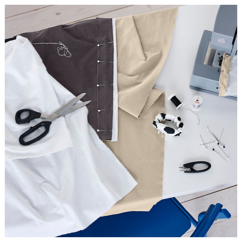 IKEA DITTE  (ИКЕА ДИТТЕ)  -  Ткань отрезная - серая 150x300 см