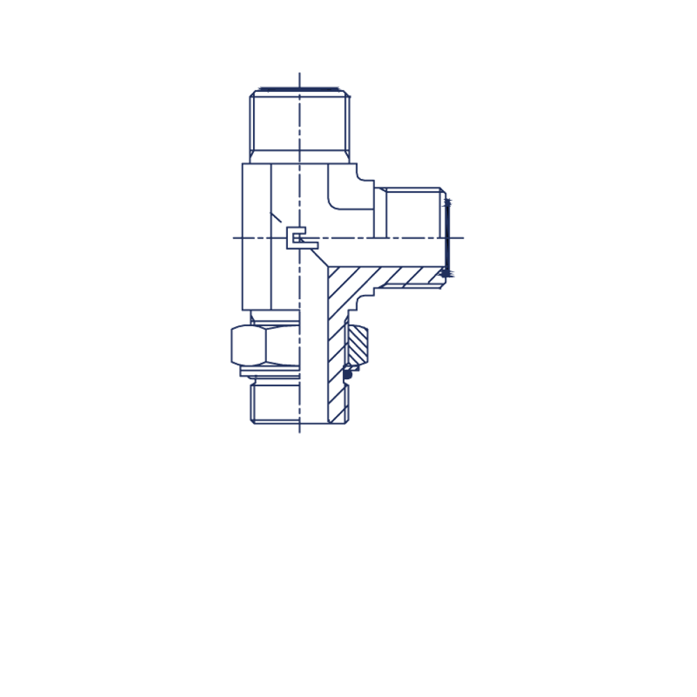 Штуцер FMLH D18-20 ORFS 1.3/16 - BSP 1/4