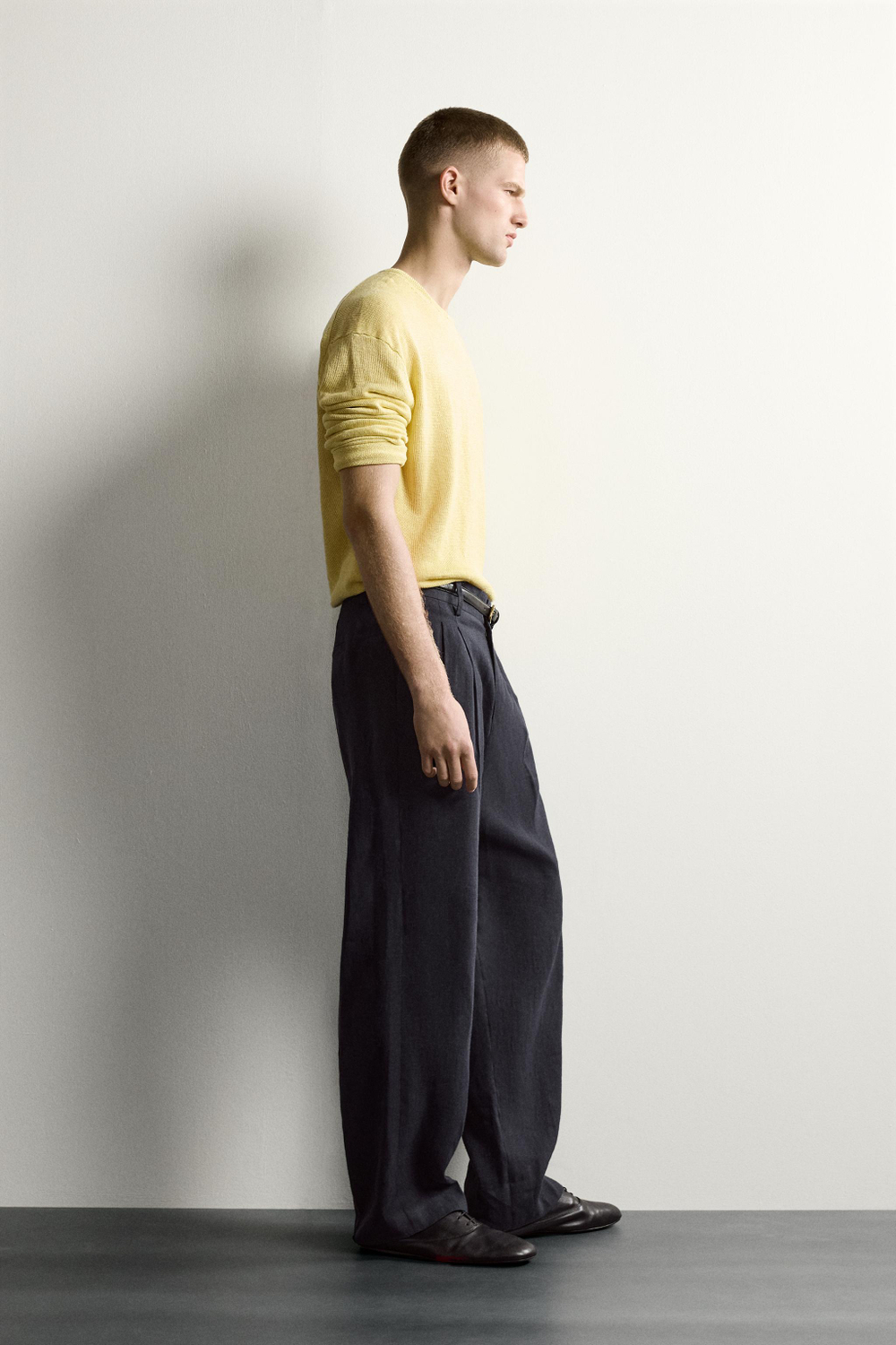 СВИТЕР RELAXED FIT ИЗ 100% КОНОПЛИ — ZARA