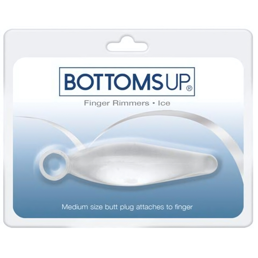 Небольшая анальная пробочка с кольцом Bottoms Up (Цвет: прозрачный)
