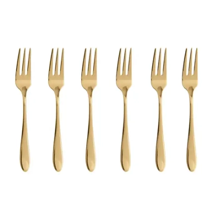 Sambonet Набор из 6 вилок Velvet PVD Gold 52712GA5