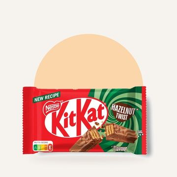 Шоколадный батончик KitKat 4 Finger Hazelnut со вкусом фундука, 41,5 г