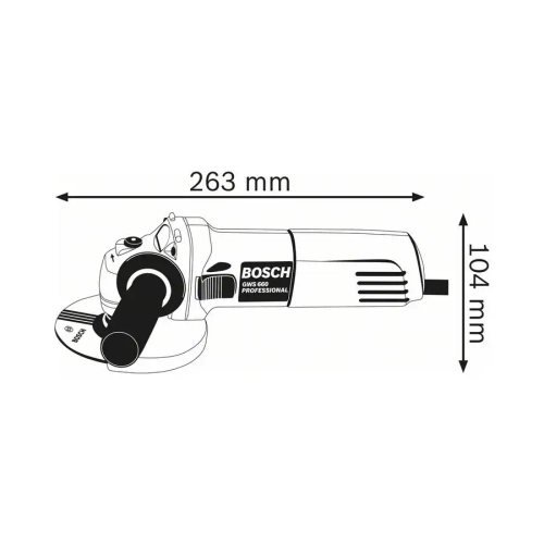 Угловая шлифмашина GWS 660 BOSCH 060137508N