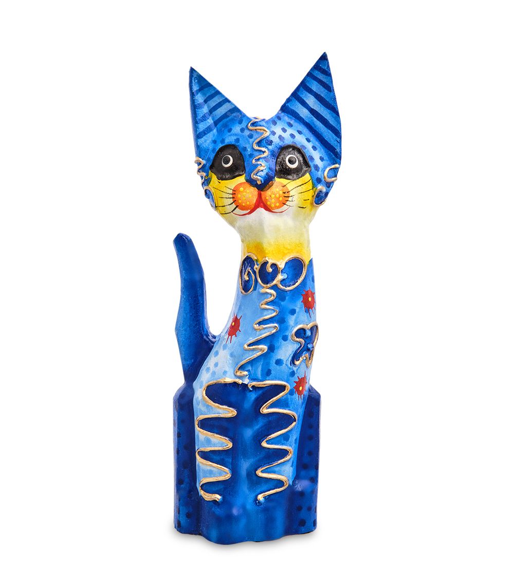 Decor and Gift 99-052 Фигурка «Кошка» н-р из двух 25, 20 см (албезия, о.Бали)
