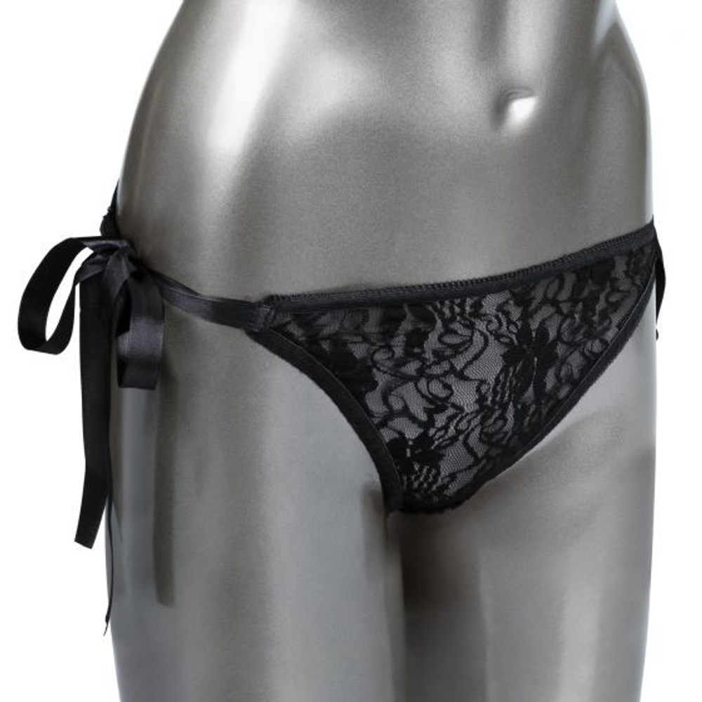 Трусики с вибромассажером для стимуляции клитора Remote Control Lace Thong Set