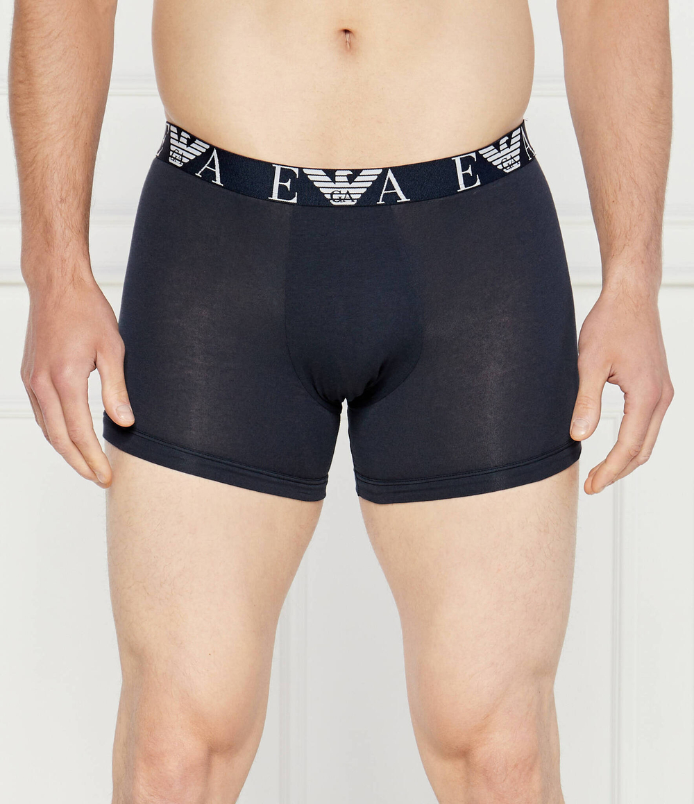 Трусики-боксеры 3шт. Emporio Armani - темно-синий(111473 4F715)