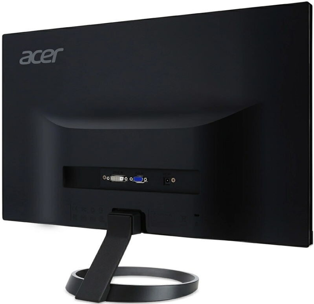 Монитор Acer - R240HYbidx, 23.8;;, 16:9, IPS, 4ms, 250cd/m², 1000:1, 1920x1080 (Full HD), VGA, 1x HDMI, 1x DP, цвет Чёрный, UM.QR0EE.026