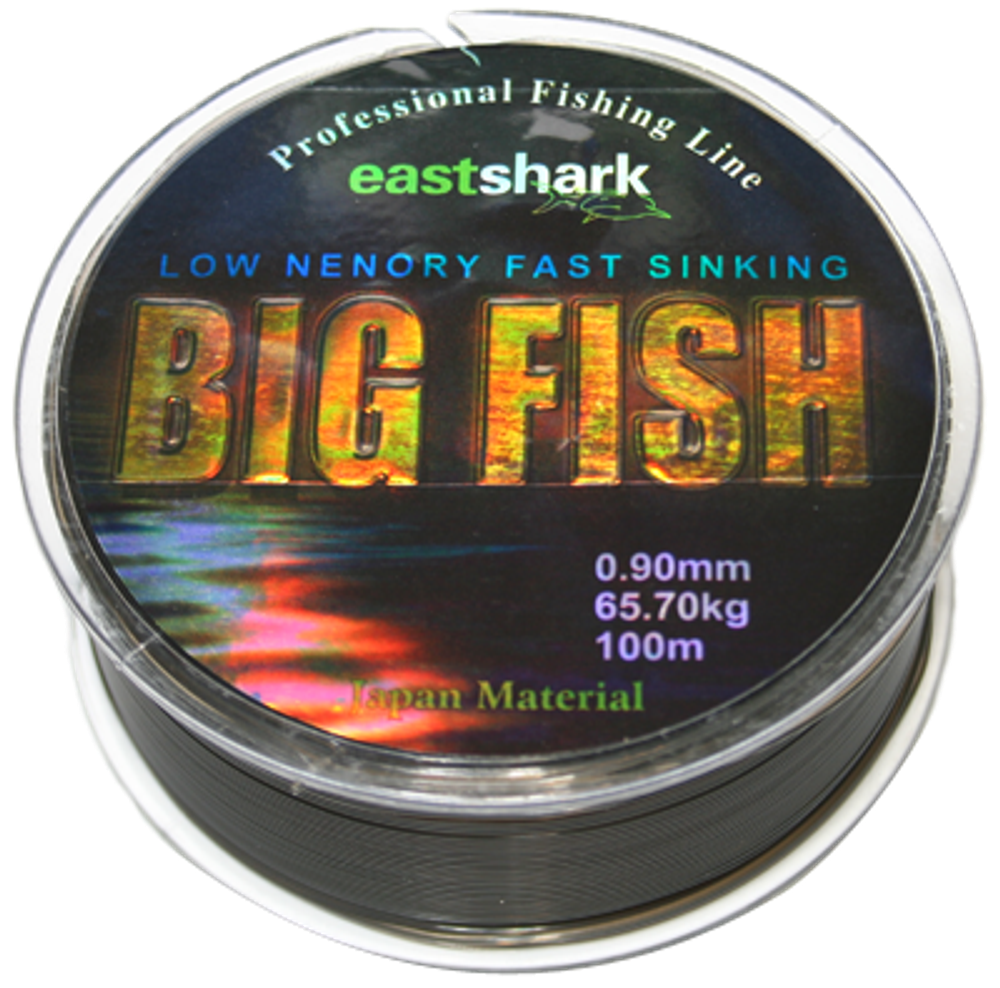 Леска BIG Fish 1.0 100 м чёрная (79,2 кг)