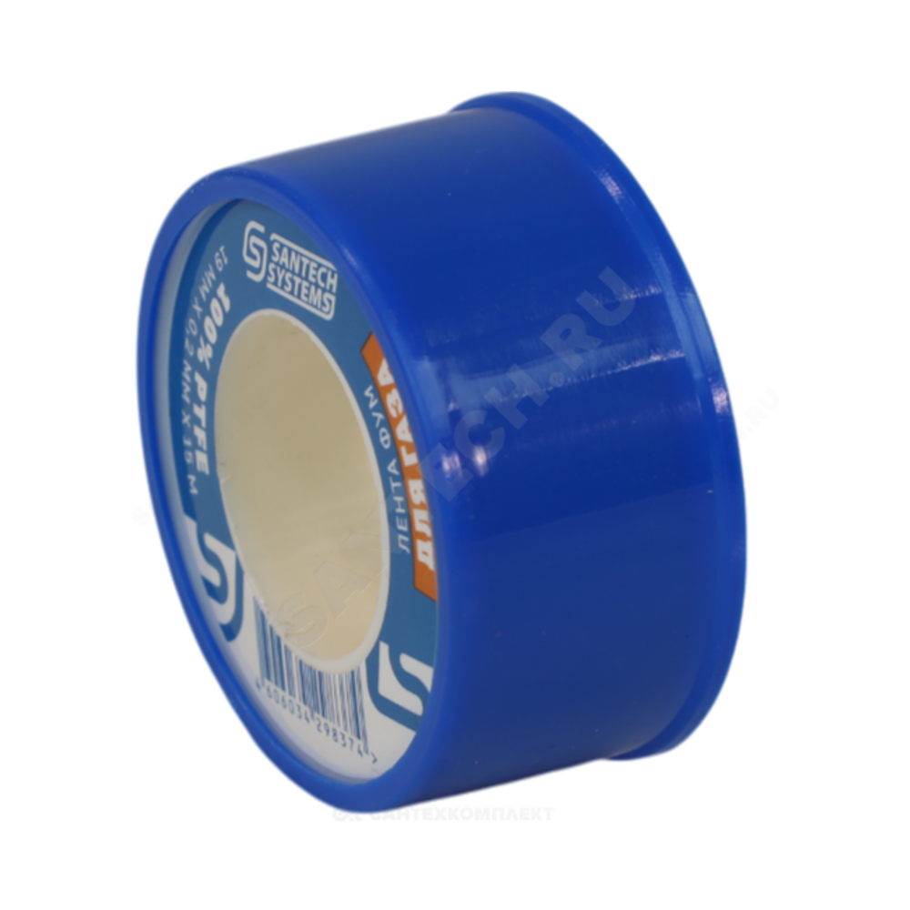 Лента ФУМ PTFE 19ммх0,2ммх15м катушка среда: газ SantechSystems