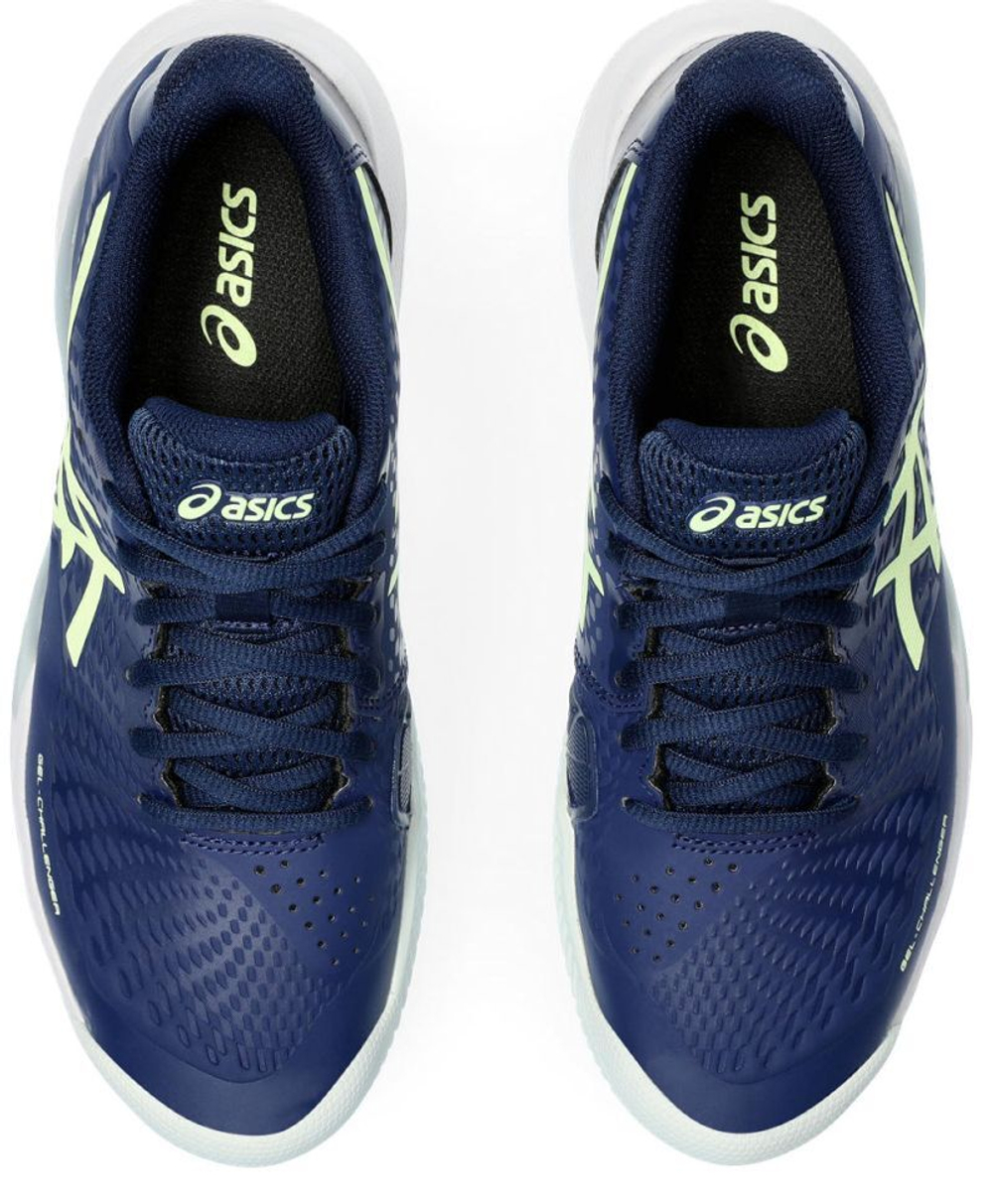 Женские Кроссовки теннисные Asics Gel-Challenger 14 Clay - blueexpanse/illuminate yellow