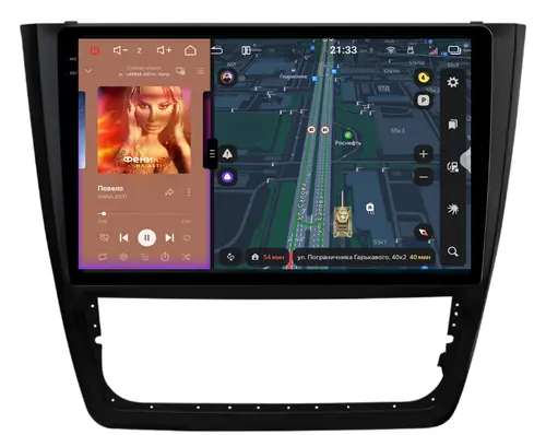 Магнитола для Skoda Yeti 2009-2018 (кондиционер) - Redpower 85404 PRO/PROmax ТОП звук, 2K QLED, Android 14, Быстрейшая, CarPlay, 4G SIM-слот