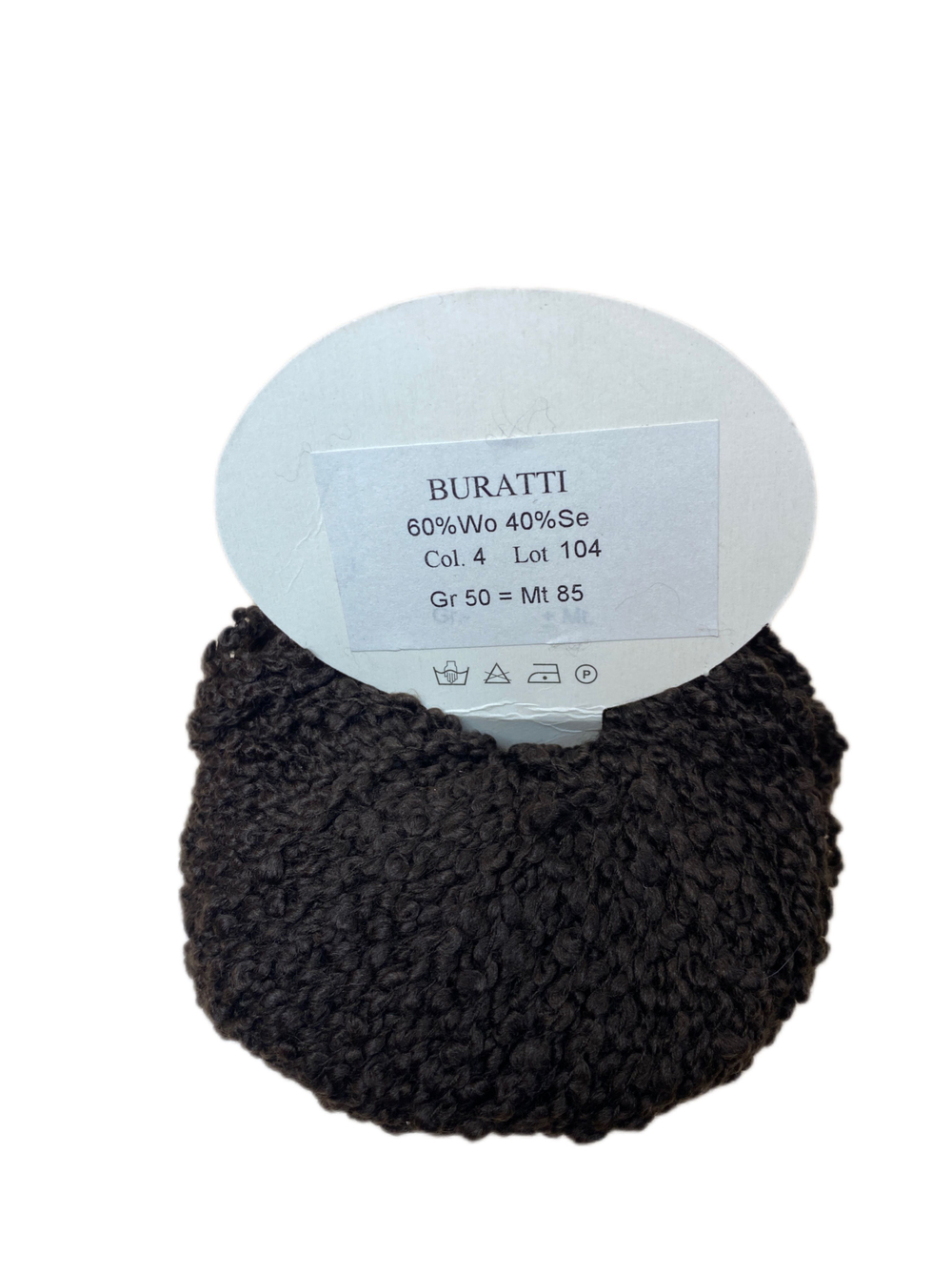Пряжа от Filati мелкое букле (Италия) Buratti. 60% шерсть 40% шелк.1 моток (50г- 85м)
