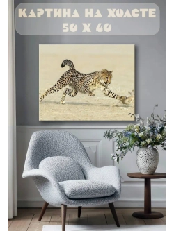 Картина на стену 40 X 50 Гепард
