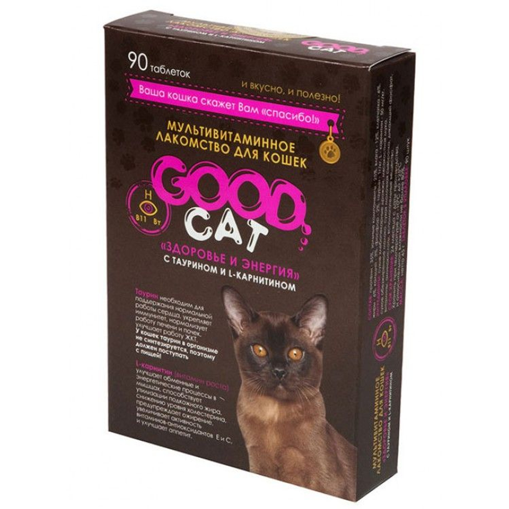 Good Cat Мультивитаминное лакомство "Здоровье и энергия" для кошек 90 шт