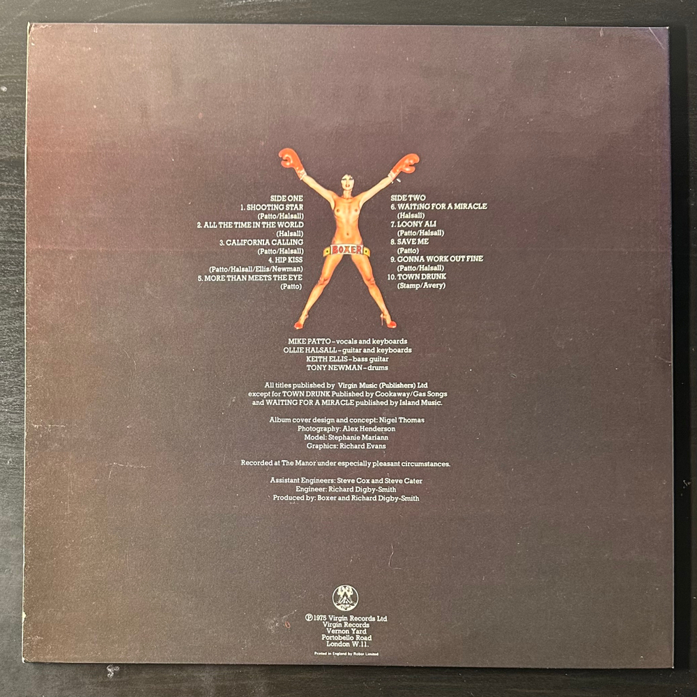 Boxer ‎– Below The Belt (Англия 1975г.)