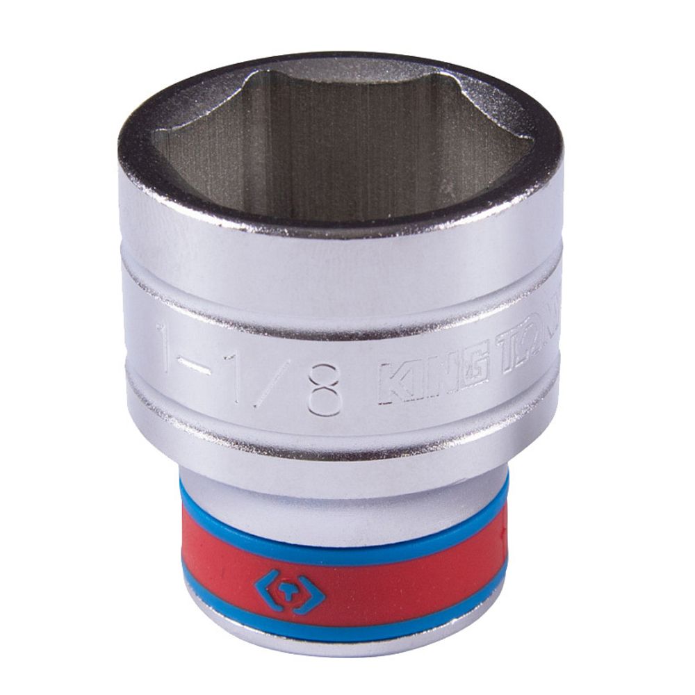 KING TONY (433536S) Головка торцевая стандартная шестигранная 1/2", дюймовая 1-1/8"