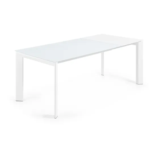 ATTA Стол 140 (200) x90 белый, стекло