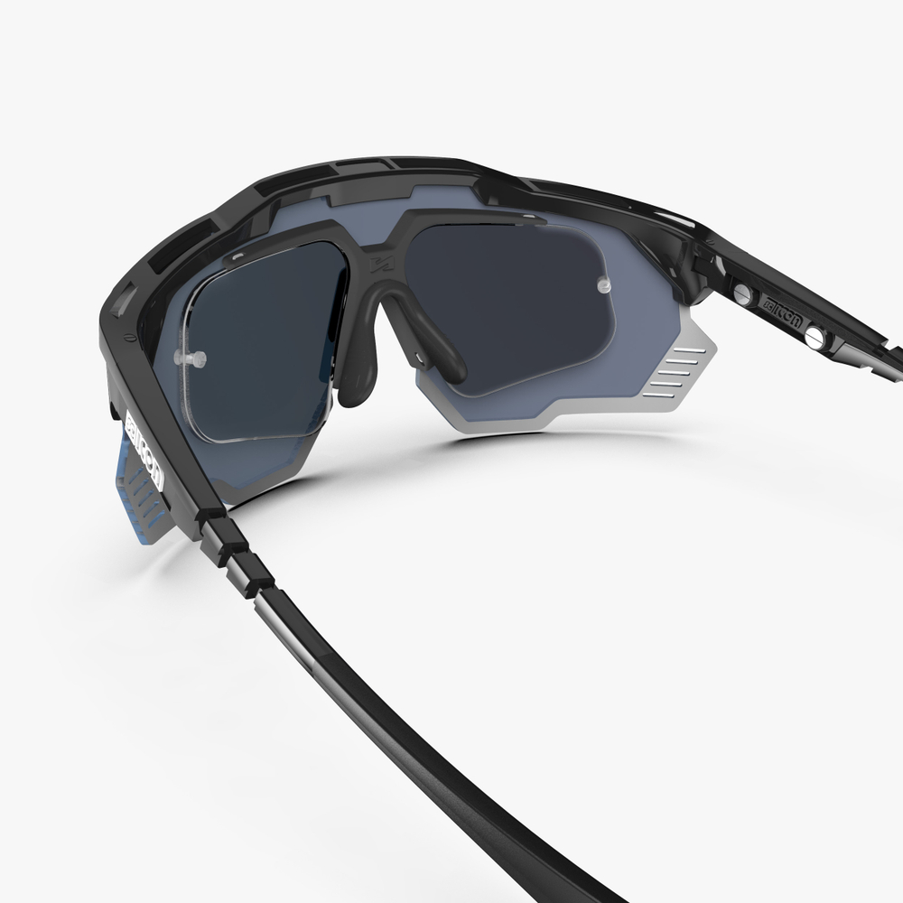 Спортивные очки c диоптриями Scicon Aeroshade 2.0 Titanium Sunglasses Black Crystal Multi Mirror Silver + Pink
